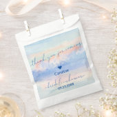 Zij is op wolk negen - pastel waterverf bruidsdouc bedankzakje (Geknipt)