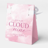 Zij Is Op Wolk Nine Roze Bruidsmeisjesfeest Bedankdoosjes (Achterkant)
