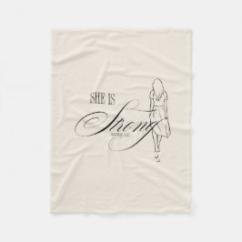 Zij is Sterk Spreuken 31:25 Fleece Deken