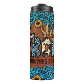 Zij is sterk (Spreuken 31:25) Thermosbeker (Voorkant)