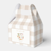 Zij is uit de markt bloemige bruids douche bedankdoosjes (Achterkant)