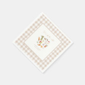 Zij is uit de markt bloemige bruids douche servet (Hoek)