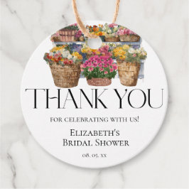 Zij Is Van De Markt Bloemenwinkel Bedankt Bedankjes Labels