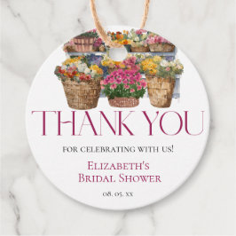 Zij Is Van De Markt Bloemenwinkel Bedankt Bedankjes Labels