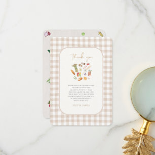 Zij is van de markt bloemige bruidsmeisjesborrel bedankkaart