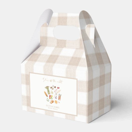 Zij is van de markt bloemige bruidsmeisjesfeest bedankdoosjes (Voorkant Zijde)