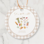 Zij is van de markt bloemrijke bruidsfeest bedankjes labels (Achterkant)