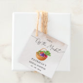 Zij is van de markt Boerenmarkt Bruidsdouche Bedankjes Labels (In situ)