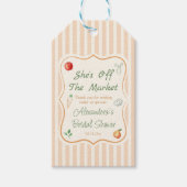 Zij is van de Markt Bruidsfeest Favoriet Cadeaulabel (Voorkant)