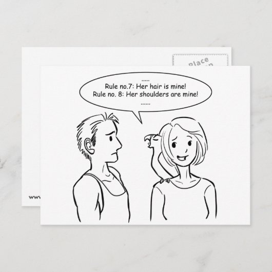 Zij is van mij briefkaart (Voorkant / Achterkant)