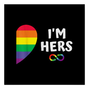 Zij is van mij, hij is van haar bijpassende Pride- Perfect Poster