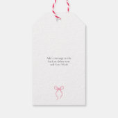 Zij Is Vers Gewist Van De Markt Roze Bruidsdouche Cadeaulabel (Achterkant)