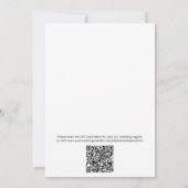 Zij is Vers van de Markt QR Code Bruidsborrel Kaart (Achterkant)