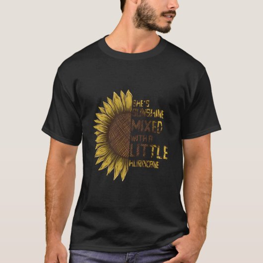 Zij Is Zonneschijn Gemengde Orkaan T-shirt (Voorkant)