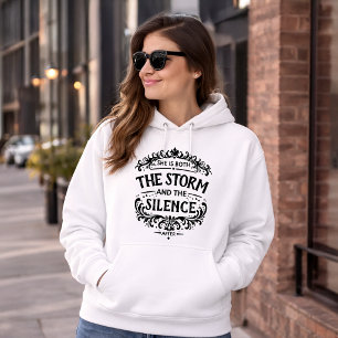 Zij Is Zowel De Storm als De Stille Vintage Hoodie