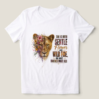 Zij is zowel een zachte bloem als een wilde vuur l Tri-Blend shirt