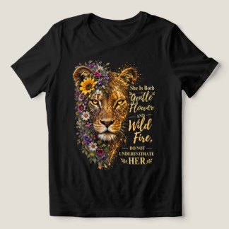 Zij is zowel een zachte bloem als een wilde vuur l Tri-Blend shirt