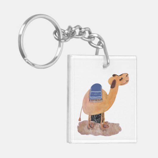 Zij kameel sleutelhanger (Voorkant Links)