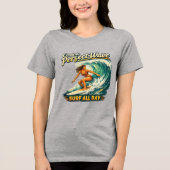 ZIJ KAN DE HELE DAG SUF KUNNEN Tri-Blend SHIRT (Voorkant)