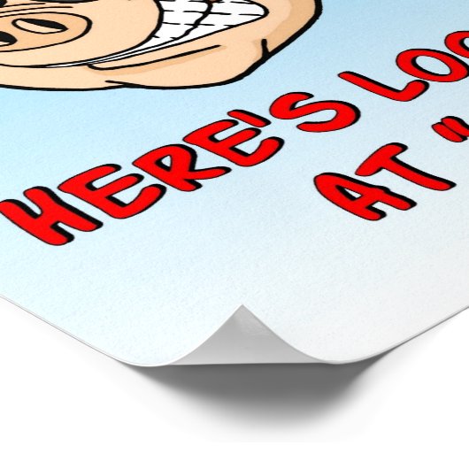 ZIJ KIJKEN IN Q! BBQ-Poster Poster (Hoek)