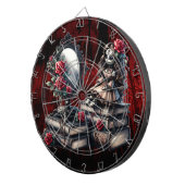 Zij kijkt toe dartbord (Voorkant Rechts)