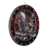 Zij kijkt toe dartbord (Voorkant Links)