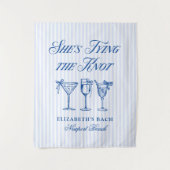 Zij Knoop De Knoop Kust Elegante Handgetekende Wandkleed (Voorkant)