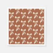 Zij Knoopt de Knoop Boog Patroon Bruidsdouche Servet (Voorkant)