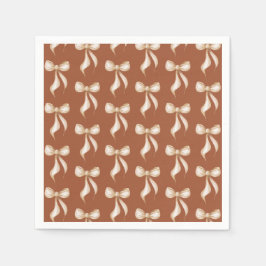 Zij Knoopt de Knoop Boog Patroon Bruidsdouche Servet