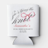 Zij Knoopt de Knoop Bow Coquette Bruidsborrel Blikjeskoeler (Achterkant)