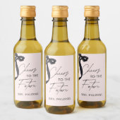 Zij Knoopt de Knoop Bruidsfeest Feest Favor Wijn Etiket (Flessen)