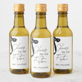Zij Knoopt de Knoop Bruidsfeest Feest Favor Wijn Etiket (Flessen)