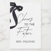 Zij Knoopt de Knoop Bruidsfeest Feest Favor Wijn Etiket (Enkel label)