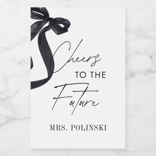 Zij Knoopt de Knoop Bruidsfeest Feest Favor Wijn Etiket (Enkel label)