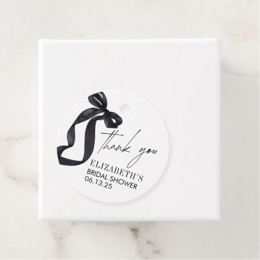 Zij Knoopt de Knoop Bruidsmeisjesfeestje Favorietj Bedankjes Labels (In situ)