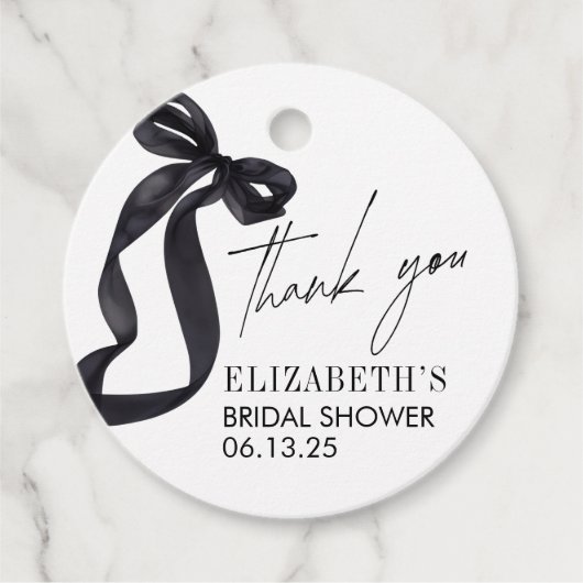 Zij Knoopt de Knoop Bruidsmeisjesfeestje Favorietj Bedankjes Labels (Voorkant)