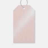 Zij knoopt de knoop chic glinsterende roze strik b cadeaulabel (Achterkant)