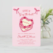 Zij Knoopt de Knoop Coquette Kersjubileum Bruidsfe Kaart (Staand voorkant)