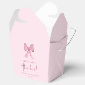 Zij Knoopt De Knoop Roze Boog Bruidsdouche Bedankdoosjes (Geopend)