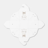 Zij Knoopt De Knoop Witte Boog Bruidsdouche Bedankdoosjes (Uitgevouwen)