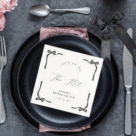 Zij Krijgt de Knoop Aan Haarlintje Zwarte Servette Servet