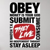 Zij live ObeySubmit Geachte Berichten Poster (Voorkant)