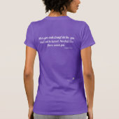 Zij loopt door vuur T-shirt (Achterkant)