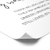 Zij lopen naast ons Trouw Herdenking Gedicht Poster (Hoek)