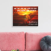 Zij moeten opmaken met vleugels als Manuscript van Canvas Afdruk (Insitu (Woonkamer))