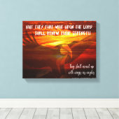 Zij moeten opmaken met vleugels als Manuscript van Canvas Afdruk (Insitu (Houten vloer))