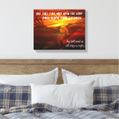 Zij moeten opmaken met vleugels als Manuscript van Canvas Afdruk (Insitu (Slaapkamer))