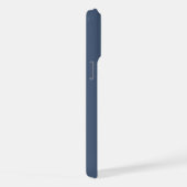 Zij Monogram Naam Blauw & Roze Minimalistisch iPhone Hoesje (Rechterkant)