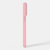 Zij Monogram Naam Roze Minimalistisch iPhone Hoesje (Rechterkant)