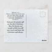 Zij noemen zijn naam Immanuel, met Kerstmis Briefkaart (Achterkant)